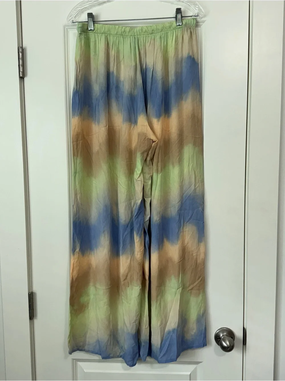 New FRNCH Paris Medium Parina Tie Dye Wide Leg Palazzo Pants - Picture 2 of 9